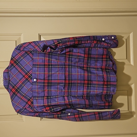 Purple and pink button up - Picture 3 of 5